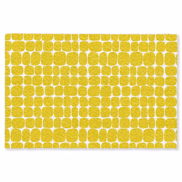 Stippen - Modern - Geel Vloerkleed Rechthoek klein 1091 -3d
