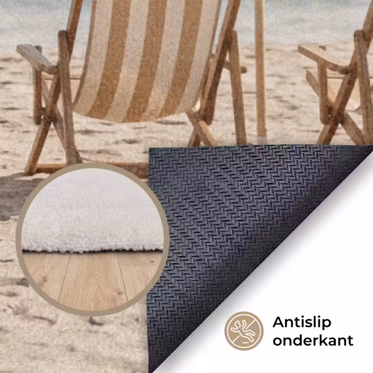 Strand - Stoelen - Parasol Vloerkleed Rechthoek klein -uniquesellingpoint_antislip_NL