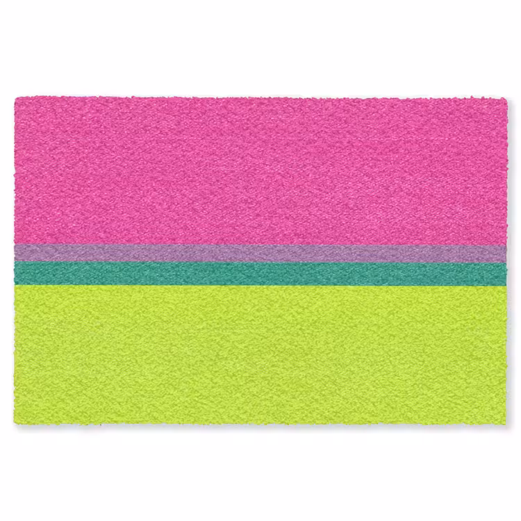 Strepen - Modern - Kleurrijk Vloerkleed Rechthoek klein -3d