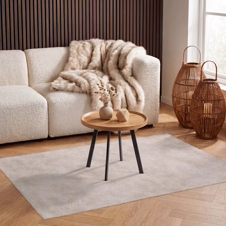 Structuur - Spikkels - Beige Vloerkleed Rechthoek klein 1091 -atmosphere_sfeer2_global