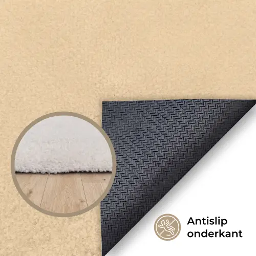 Swag - Bruin - Beige Vloerkleed Rechthoek klein -uniquesellingpoint_antislip_NL