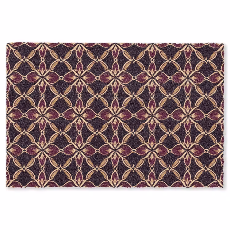 Symmetrisch - Tegel - Burgundy Vloerkleed Rechthoek klein 1091 -3d