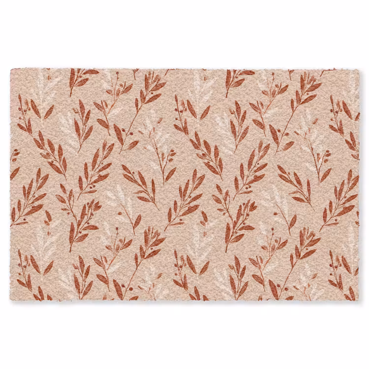 Takjes - Patroon - Bessen - Crèmekleuren Vloerkleed Rechthoek klein 1091 -3d
