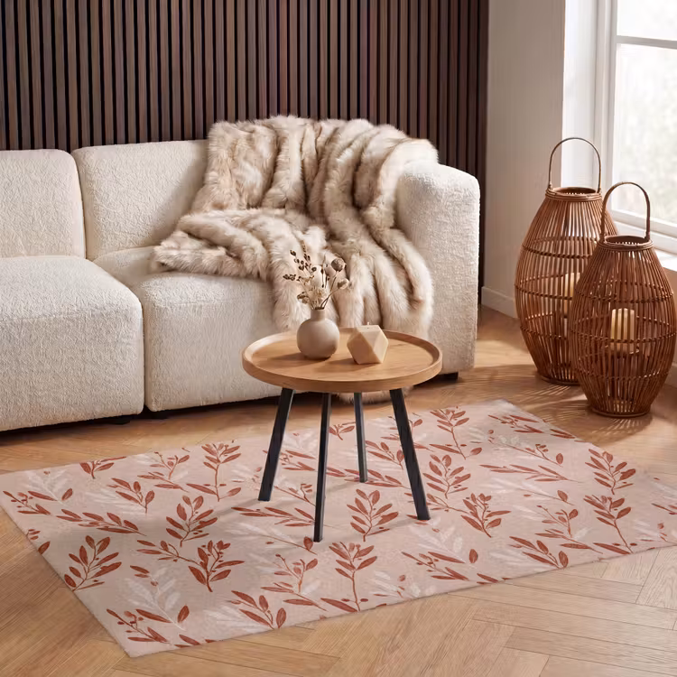 Takjes - Patroon - Bessen - Crèmekleuren Vloerkleed Rechthoek klein 1091 -atmosphere_sfeer2_global