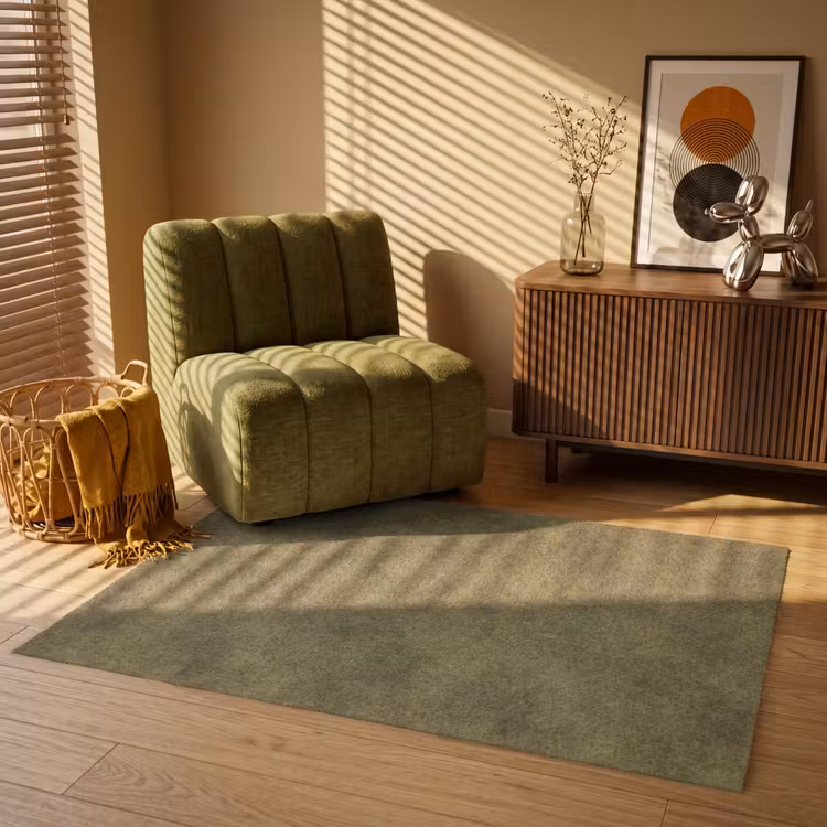 Textuur - Abstract - Groen Vloerkleed Rechthoek klein 1091 -atmosphere_sfeer1_global