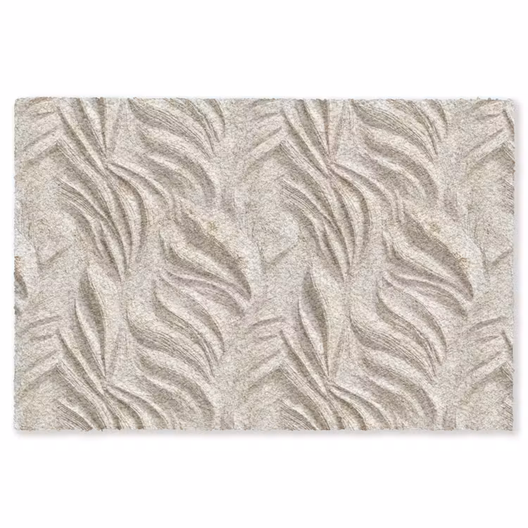 Textuur - Reliëf - Beige Vloerkleed Rechthoek klein 1091 -3d