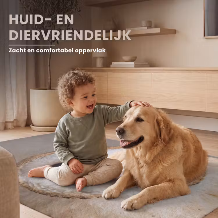 Uil - Bruin - Wit Vloerkleed Rechthoek klein -uniquesellingpoint_zacht_NL