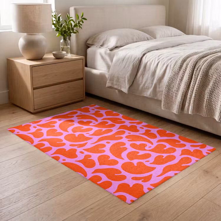 Valentijn - Harten - Roze - Rood Vloerkleed Rechthoek klein 1091 -atmosphere_sfeer3_global