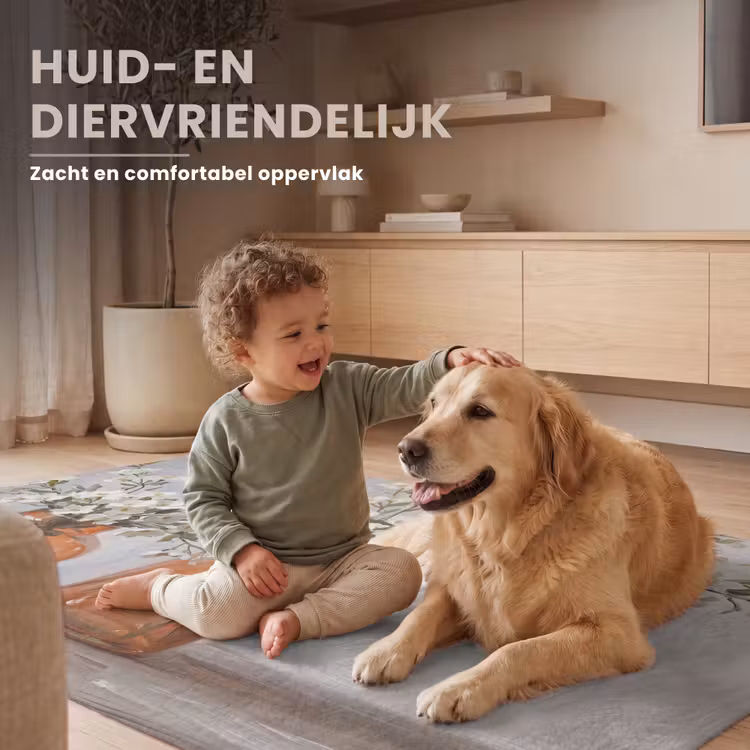 Vazen - Bloemen - Oranje Vloerkleed Rechthoek klein -uniquesellingpoint_zacht_NL
