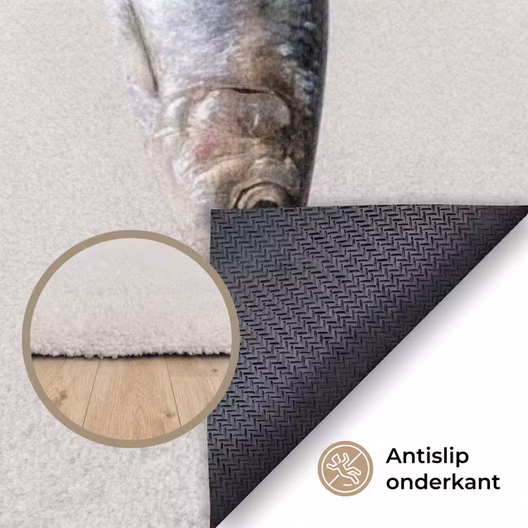 Vloerkleed - Vis - Hangend - Eten - Vis - Hangend - Eten Vloerkleed Rechthoek klein