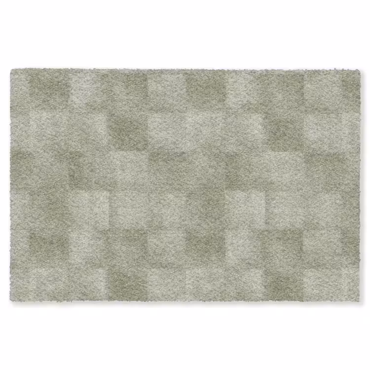 Vlakken - Rustiek - Groen Vloerkleed Rechthoek klein 1091 -3d