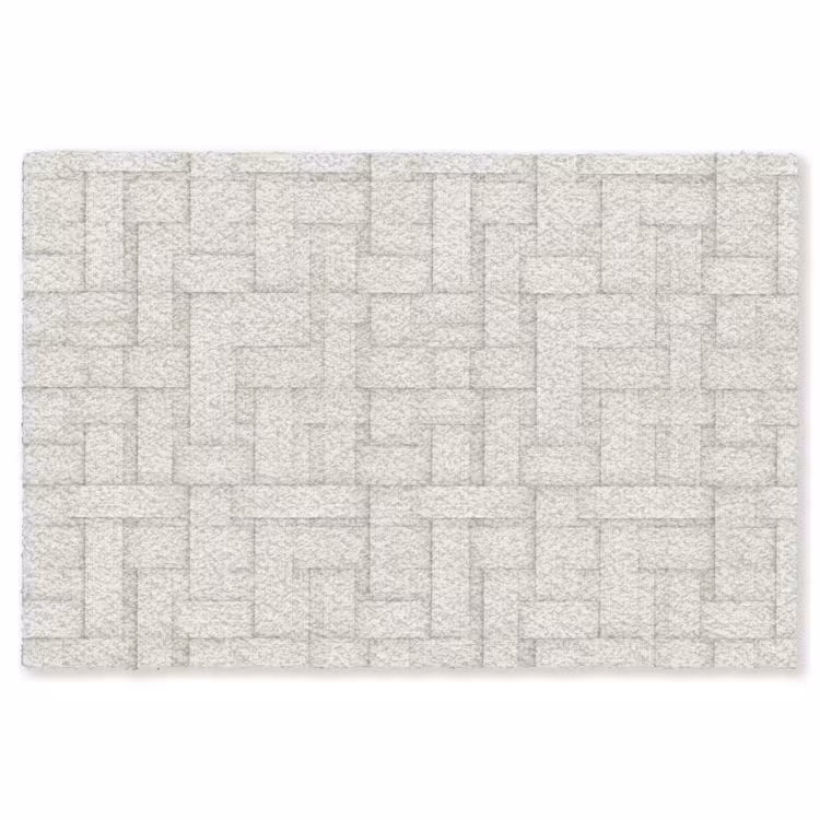 Vlechtwerk - Banen - Beige Vloerkleed Rechthoek klein 1091 -3d