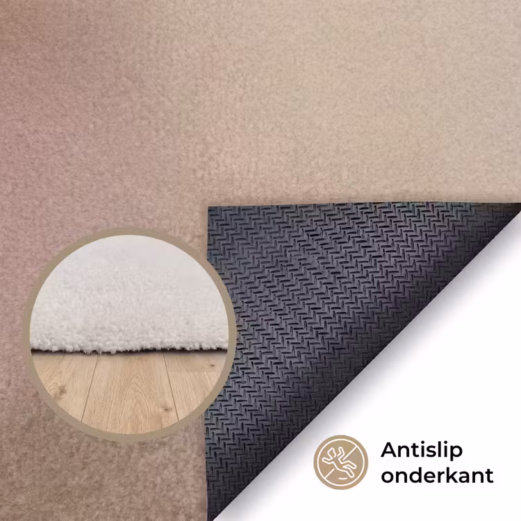 Vlinder - Bloem - Blauw Vloerkleed Rechthoek klein -uniquesellingpoint_antislip_NL_DE