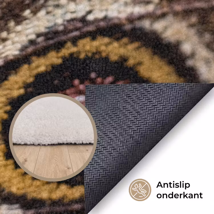 Vlinder - Vleugel - Abstract Vloerkleed Rechthoek klein -uniquesellingpoint_antislip_NL