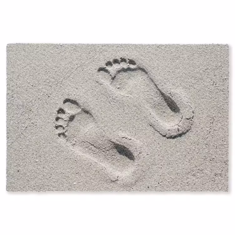 Voeten - Zand - Zee Vloerkleed Rechthoek klein -3d