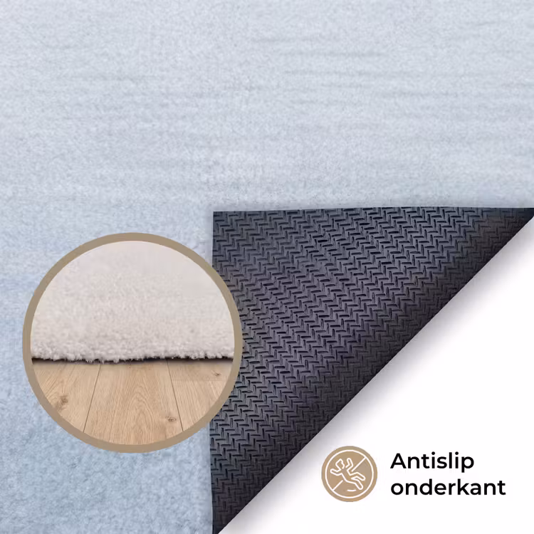 Vogels - Water - Grijs Vloerkleed Rechthoek klein -uniquesellingpoint_antislip_NL