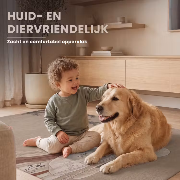Vrouw - Azië - Kunst - Beige Vloerkleed Rechthoek klein -uniquesellingpoint_USP_zachtNL_DE