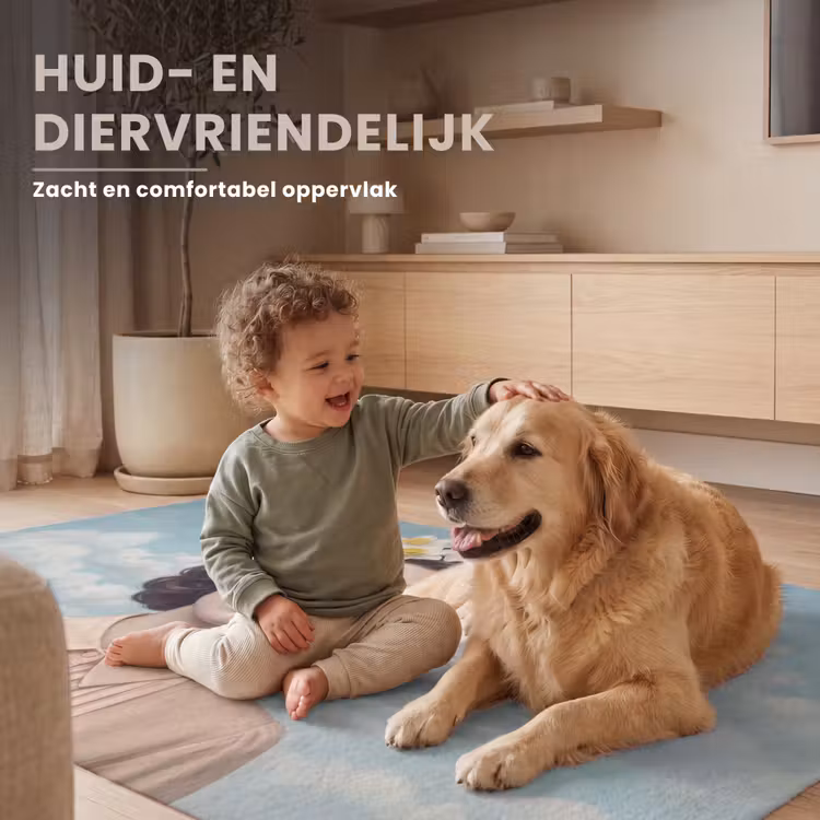Vrouw - Narcissen - Geel Vloerkleed Rechthoek klein -uniquesellingpoint_USP_zachtNL_DE