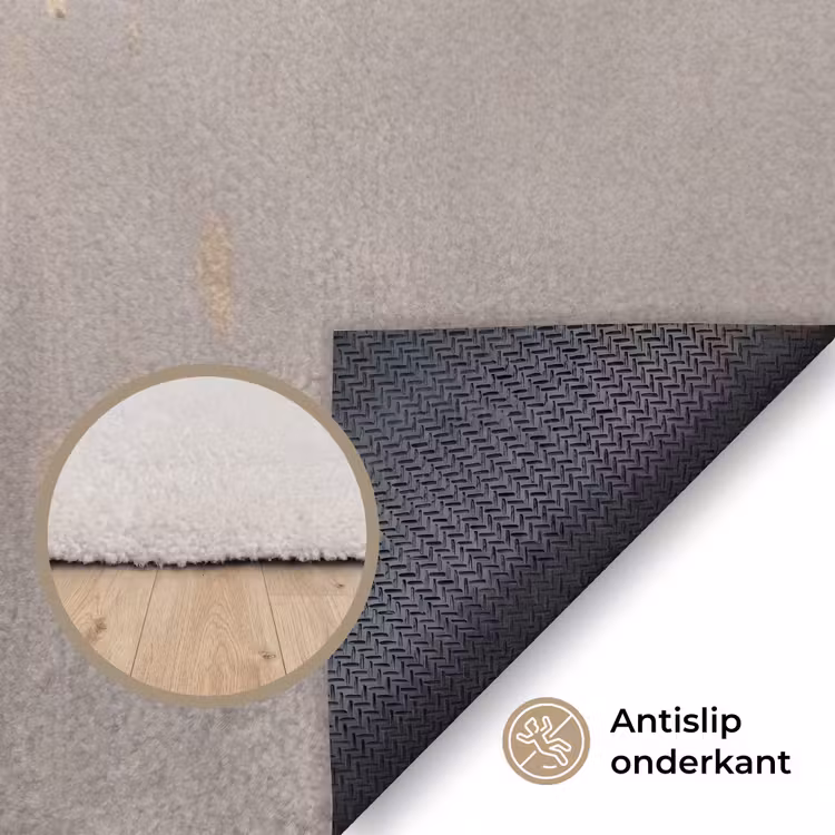 Vrouw - Pioenroos - Wit Vloerkleed Rechthoek klein -uniquesellingpoint_antislip_NL
