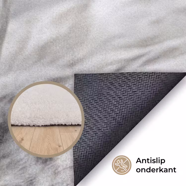 Vrouw - Zwaan - Wit Vloerkleed Rechthoek klein -uniquesellingpoint_antislip_NL