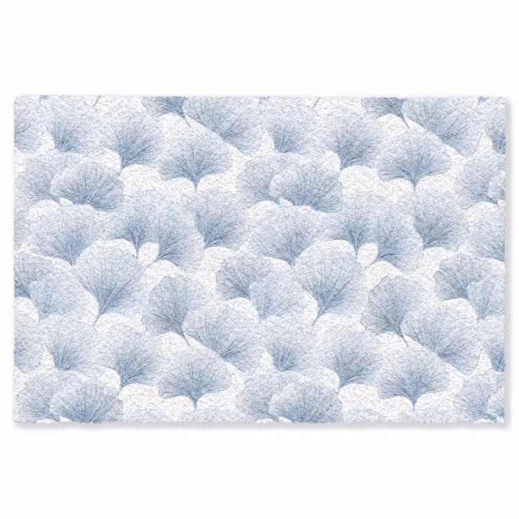 Waaier - Modern - Blauw Vloerkleed Rechthoek klein 1091 -3d