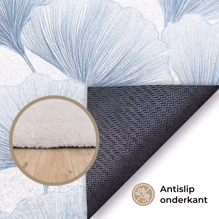 Waaier - Modern - Blauw Vloerkleed Rechthoek klein 1091 -uniquesellingpoint_antislip_NL_DE