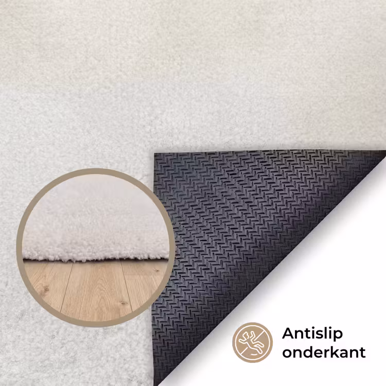 Wabi sabi - Beige - Plant Vloerkleed Rechthoek klein -uniquesellingpoint_antislip_NL