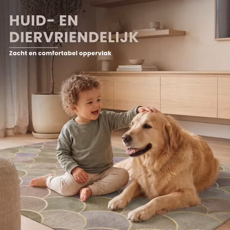 Zacht - Goud - Kleurrijk Vloerkleed Rechthoek klein 1091 -uniquesellingpoint_zacht_NL