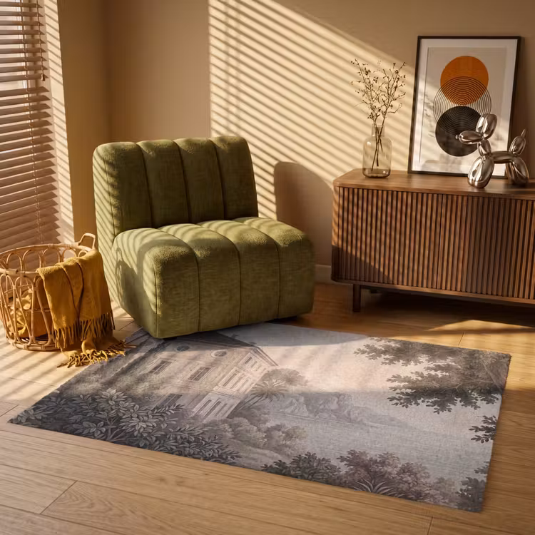 Zee - Villa - Beige Vloerkleed Rechthoek klein -atmosphere_sfeer1_global