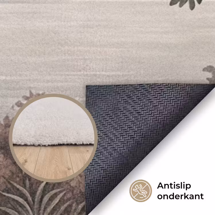 Zee - Villa - Beige Vloerkleed Rechthoek klein -uniquesellingpoint_antislip_NL_DE