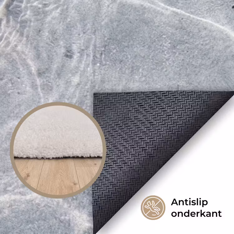 Zeesterren - Water - Helder Vloerkleed Rechthoek klein -uniquesellingpoint_antislip_NL_DE