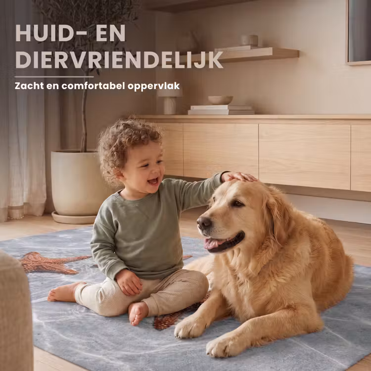 Zeesterren - Water - Helder Vloerkleed Rechthoek klein -uniquesellingpoint_zacht_NL