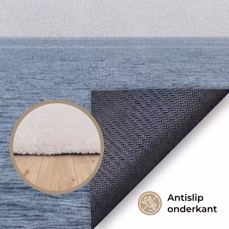 Zeilboot - Zee - Blauw Vloerkleed Rechthoek klein -uniquesellingpoint_antislip_NL_DE