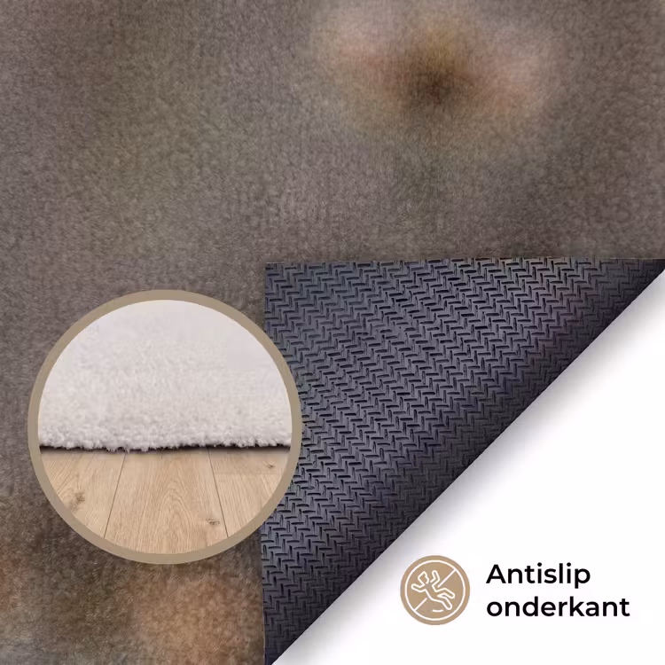Zonnehoed - Droogbloemen - Geel - Warm Vloerkleed Rechthoek klein -uniquesellingpoint_antislip_NL_DE