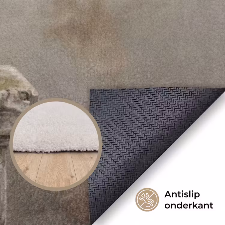 Zwaan - Elegant - Dieren - Wit Vloerkleed Rechthoek klein -uniquesellingpoint_antislip_NL_DE