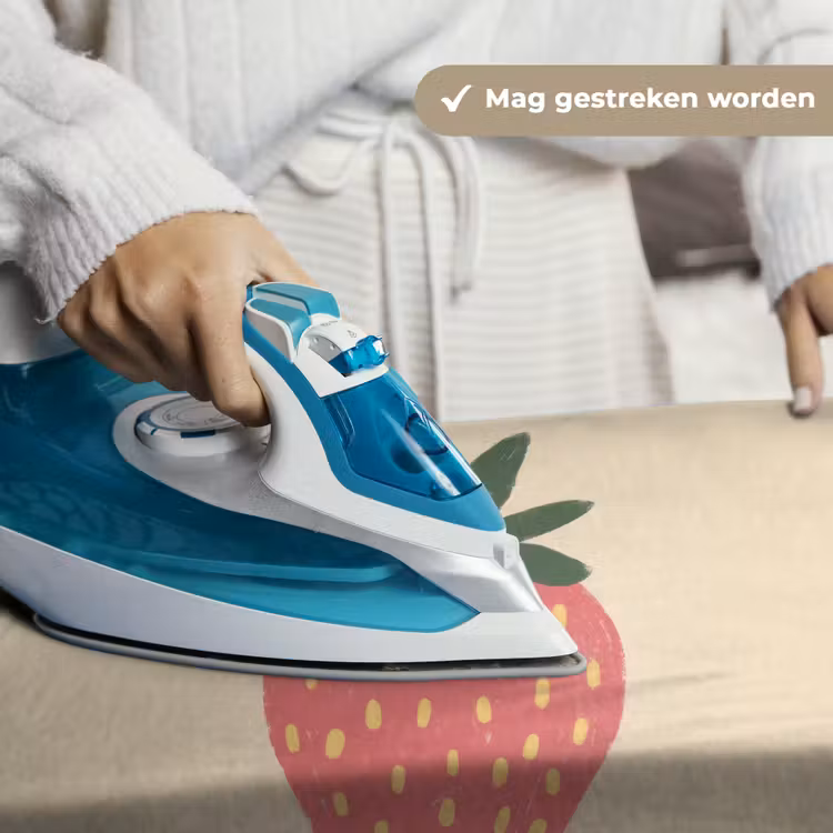 Aardbei - Minimalistisch - Rood - Fruit Wandkleed katoen klein -sfeer9