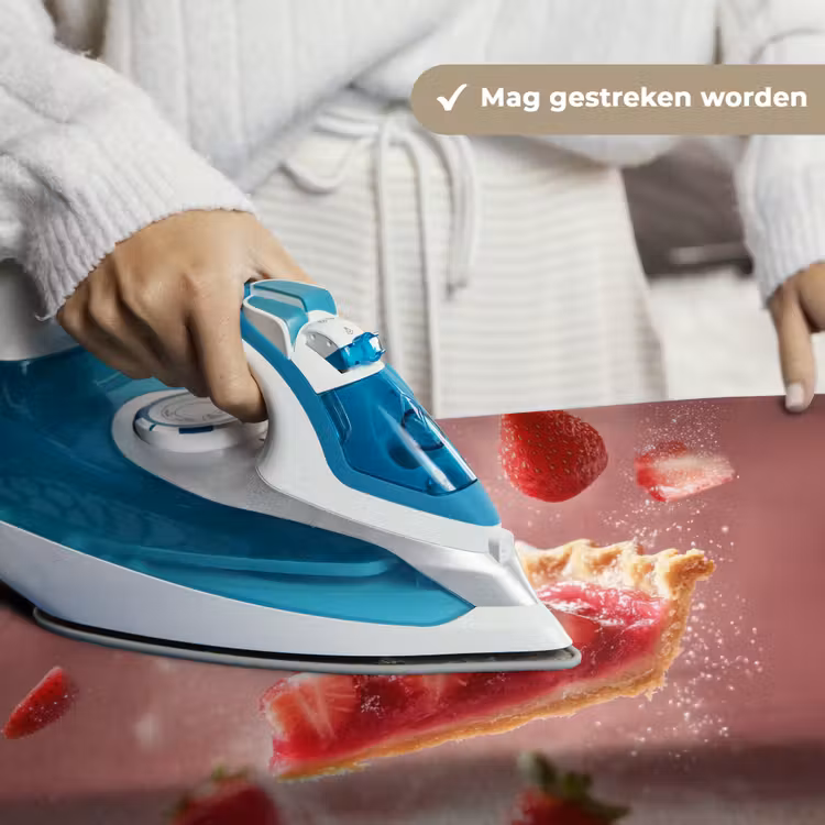 Aardbei - Taart- Eten - Roze Wandkleed katoen klein -sfeer9