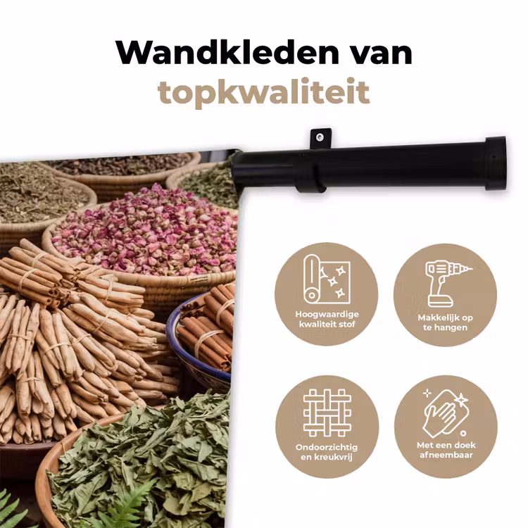 Wandkleed - Aardewerk - Oosters - Kleurrijk - Aardewerk - Oosters - Kleurrijk Wandkleed katoen klein