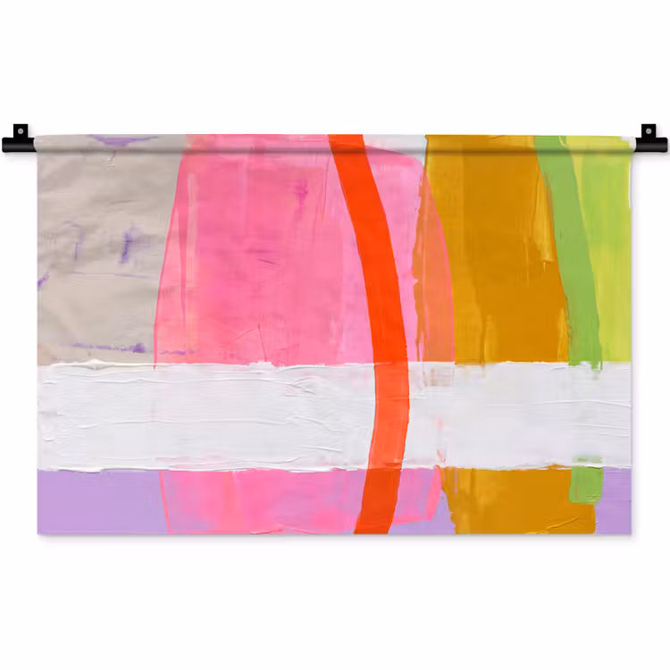 Abstract - Kleurrijk - Vormen - Modern - Kunst Wandkleed katoen klein -zz3d