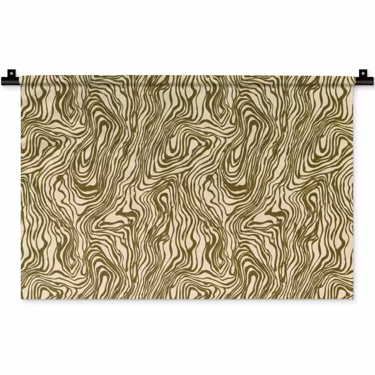 Abstract - Marmer - Groen Wandkleed katoen klein 269 -zz3d