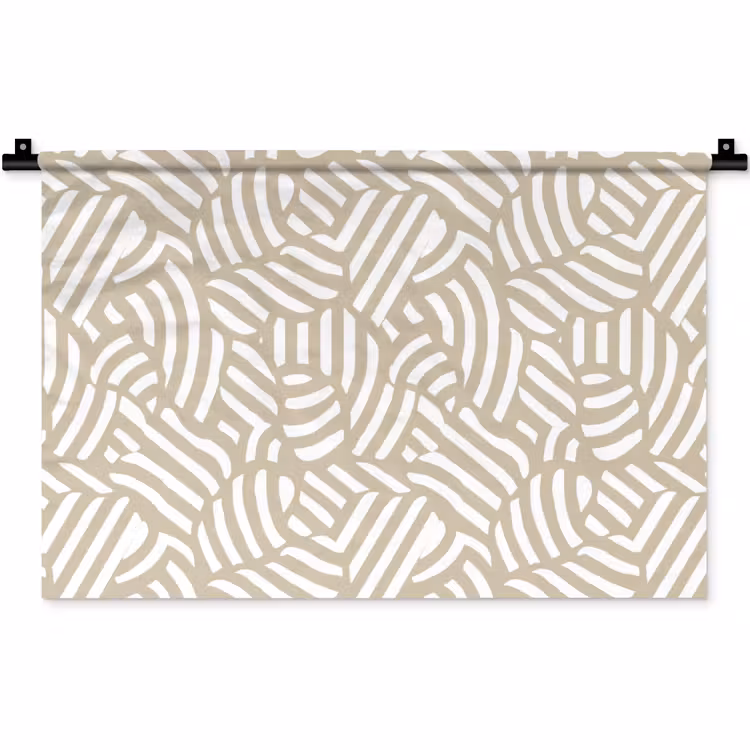 Abstract - Modern - Beige Wandkleed katoen klein 269 -zz3d
