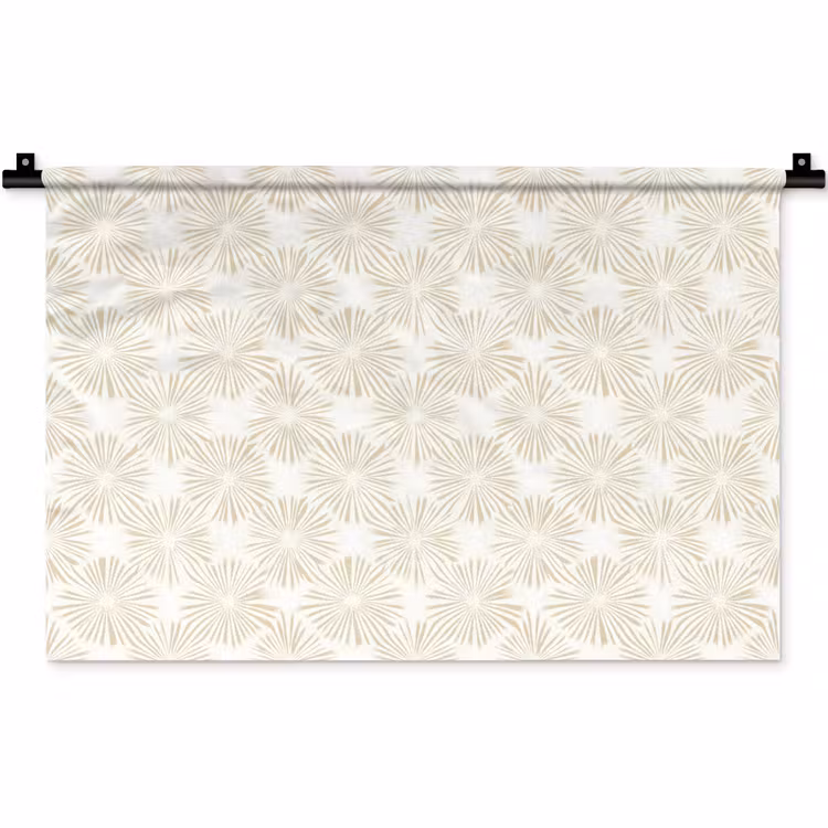 Abstract - Motief - Beige Wandkleed katoen klein 269 -zz3d