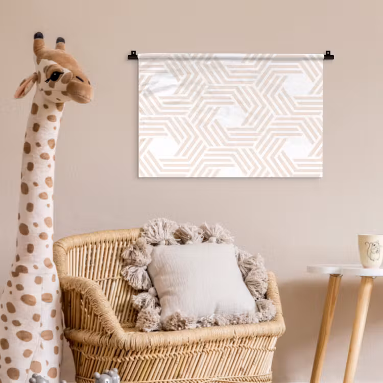 Abstract - Patronen - Design Wandkleed katoen klein 269 -wsfeer5_kind