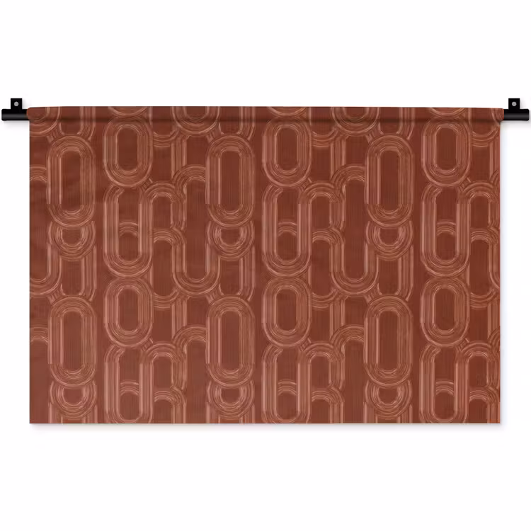 Abstract - Textuur - Bruin Wandkleed katoen klein 269 -zz3d