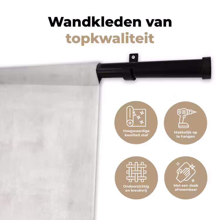 Abstractie - Gestapeld - Balans - Modern - Aardetinten Wandkleed katoen klein -sfeer2