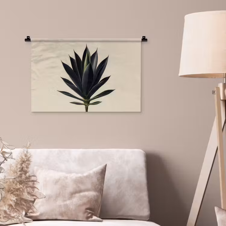 Agaveplant - Symmetrisch - Groen Wandkleed katoen klein -sfeer4