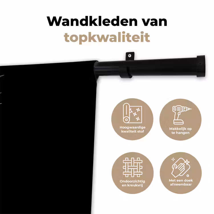 Ananas - Gedetailleerd - Bladeren Wandkleed katoen klein -sfeer2
