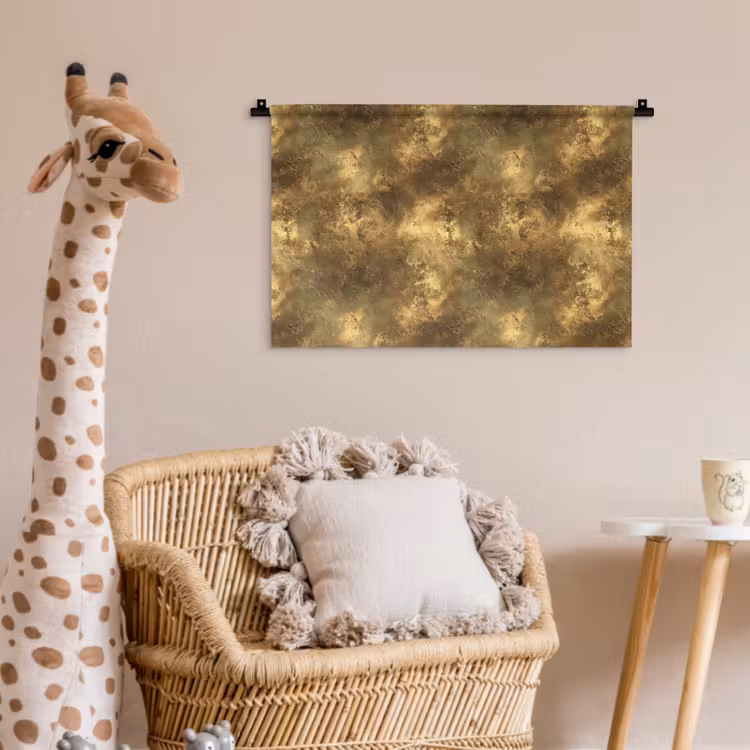 Antiek - Metaallook - Goud Wandkleed katoen klein 269 -wsfeer5_kind