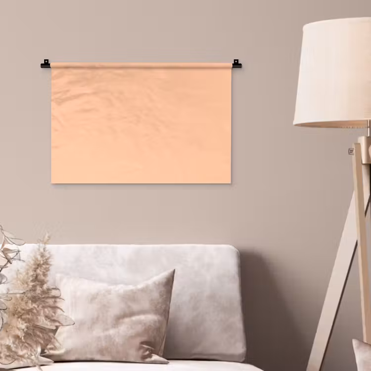 Apricot - Blush - Nude Wandkleed katoen klein 269 -sfeer4