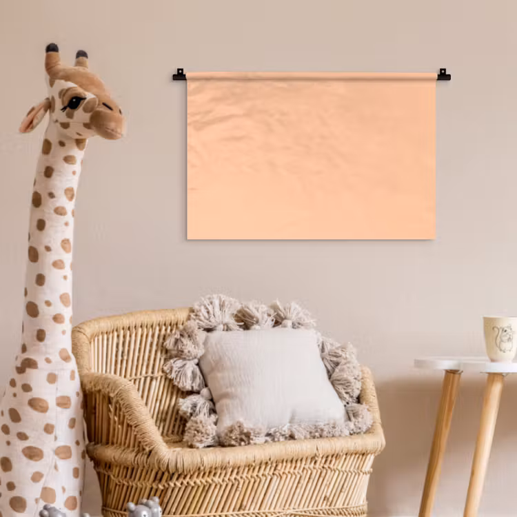 Apricot - Blush - Nude Wandkleed katoen klein 269 -wsfeer5_kind